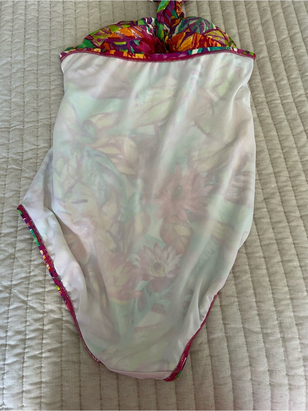 Ralph Lauren Multi Color Tropical Halter One-Piece Swimsuit - Picture 7 of 11